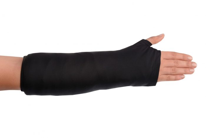 black arm cast cover