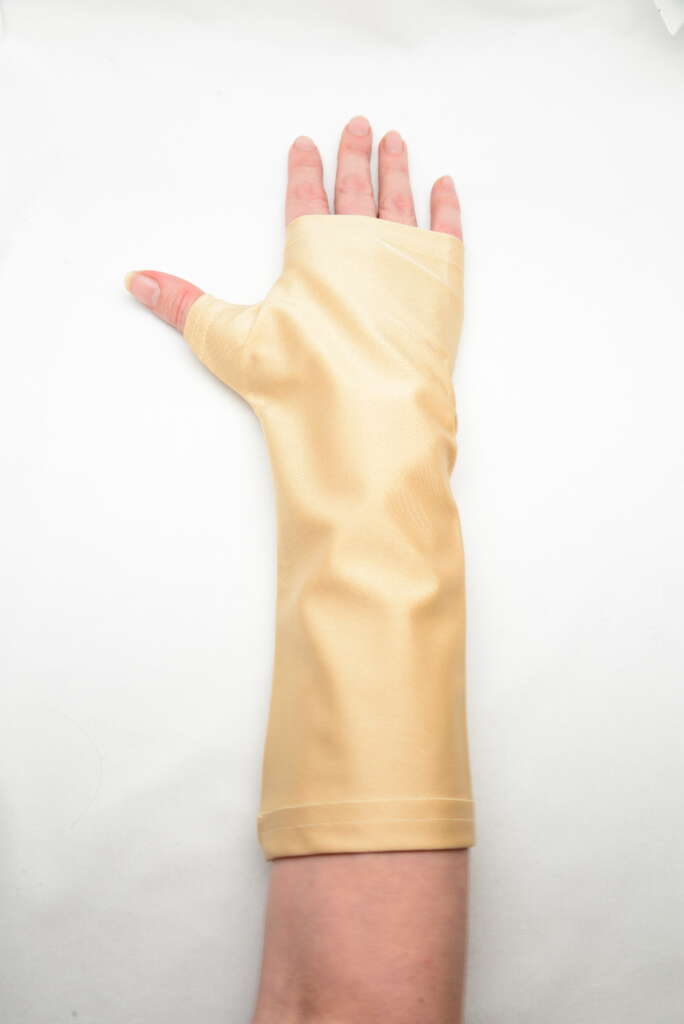 Arm cast cover - Gold Nude - Image 3
