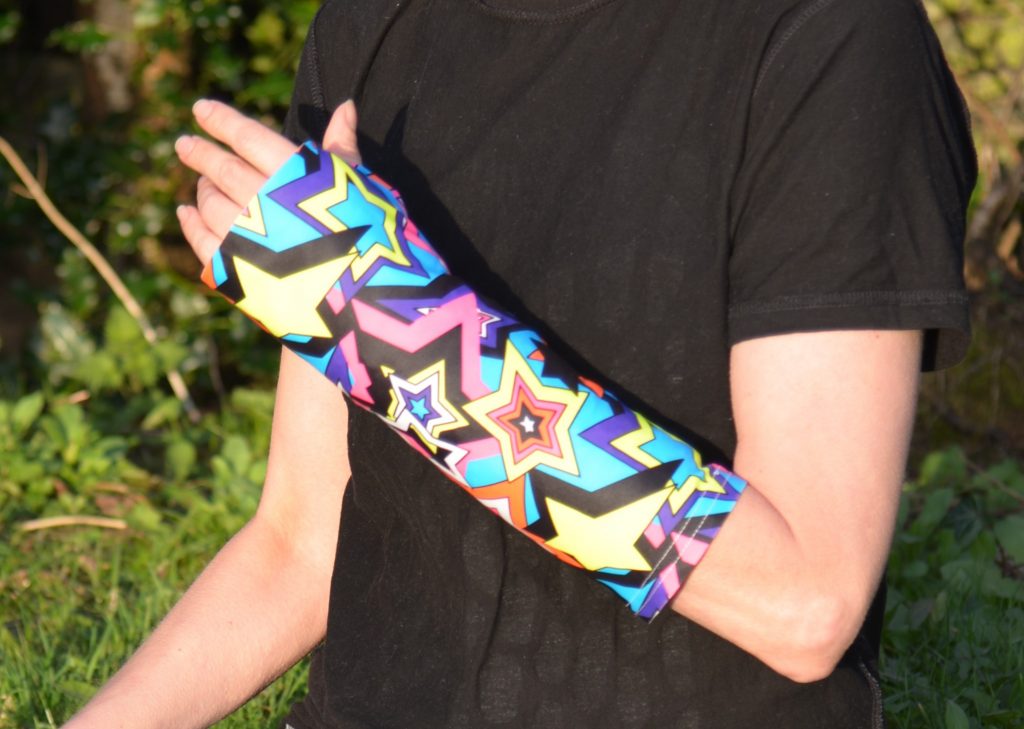 brighten up plaster casts with a funky supersleeves cast cover