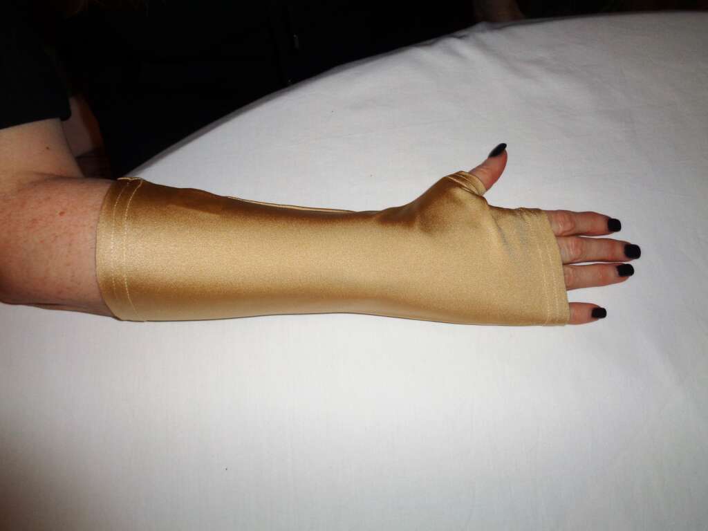 Arm cast cover - Gold Nude - Image 2